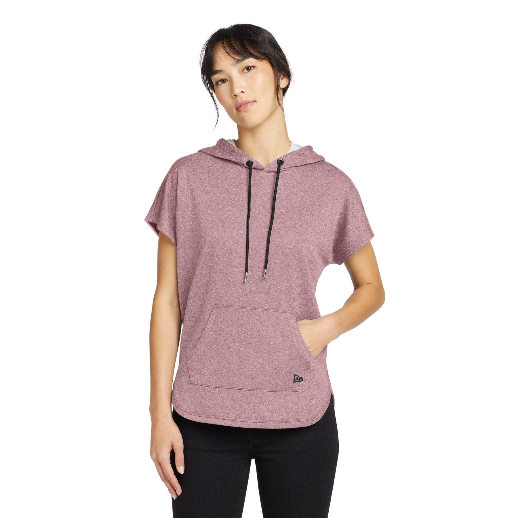 New Era-New Era ® Women's Performance Terry Short Sleeve Hoodie LNEA533-MedTech-2